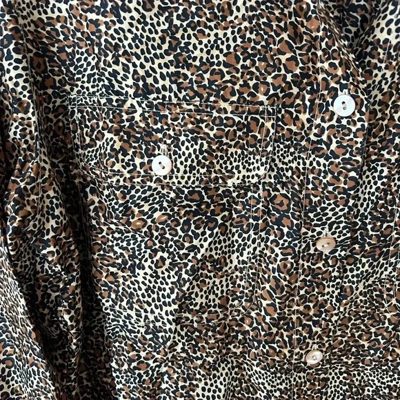 Vintage animal print  100% silk blouse - Picture 6 of 12